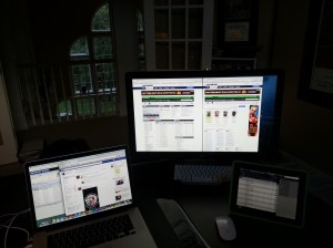 My setup in the "Bran-Cave"